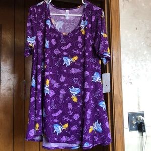 Lularoe Disney Alice in Wonderland Top